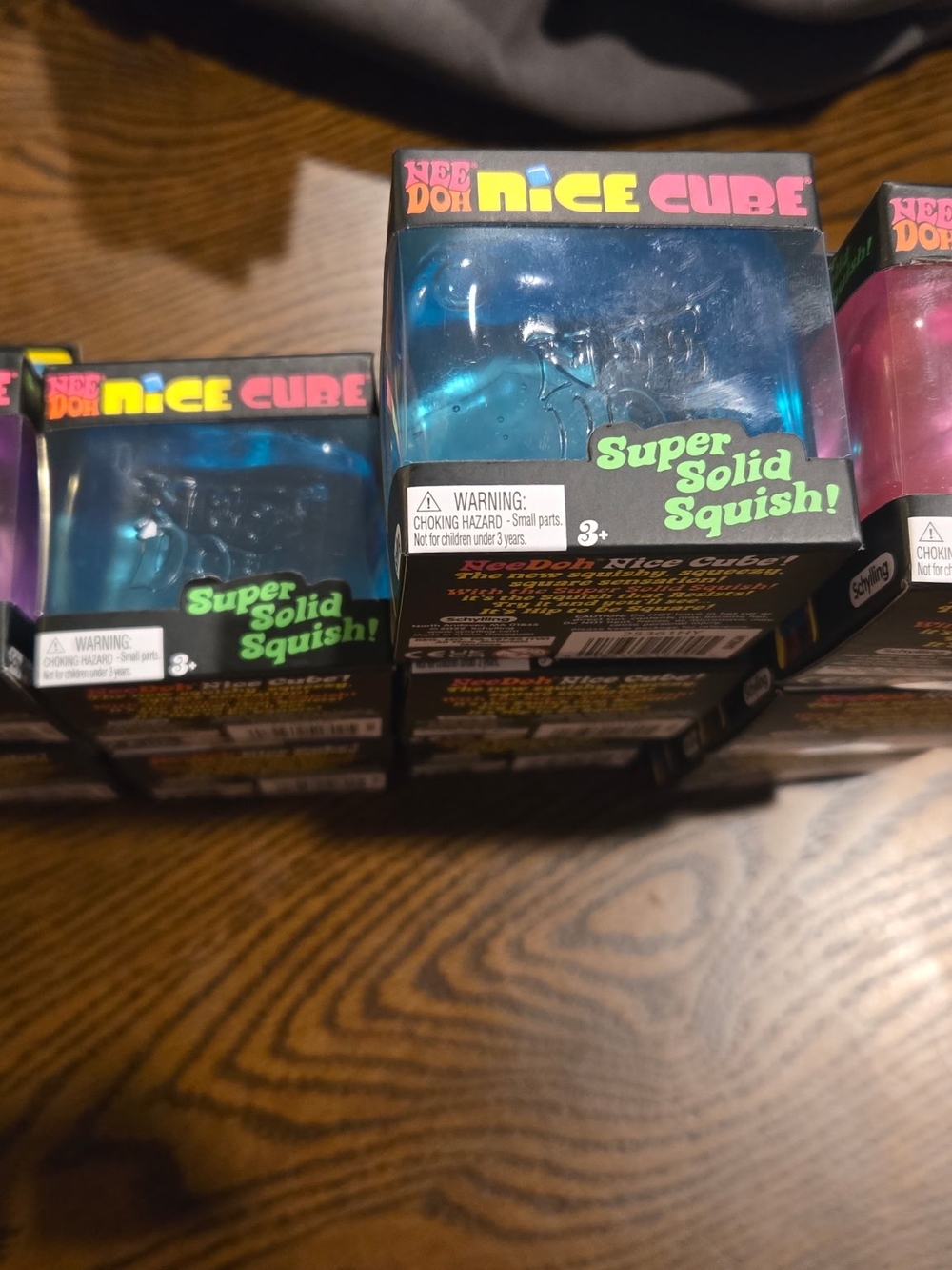 NeeDoh Nice Cube Super Solid Squish! Blue Squishy Toy (2 Nice Cubes)